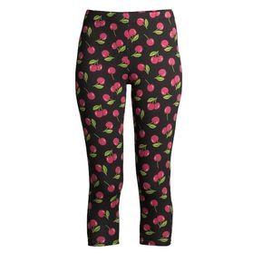 Cherry Printed Capri Legging